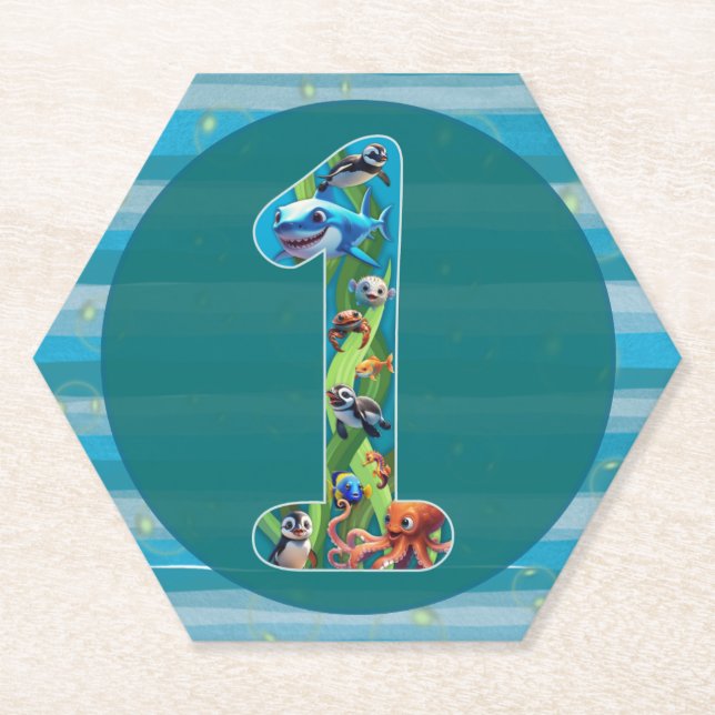 Posavasos De Papel Hace un año: tiras de papel (Anverso)