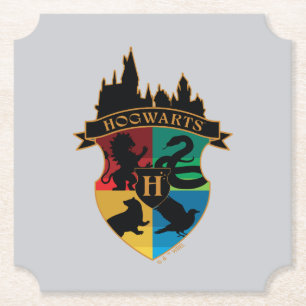 Posavasos De Papel HACIENTES™ Castillo Escudo Insignia para el Orgull