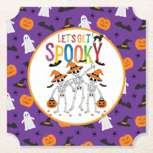 Posavasos De Papel Hagamos Halloween de fantasía