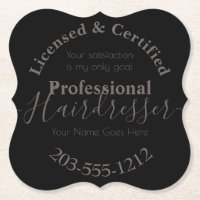 Hairdresser Advertising HAMbWG Coaster con licenci