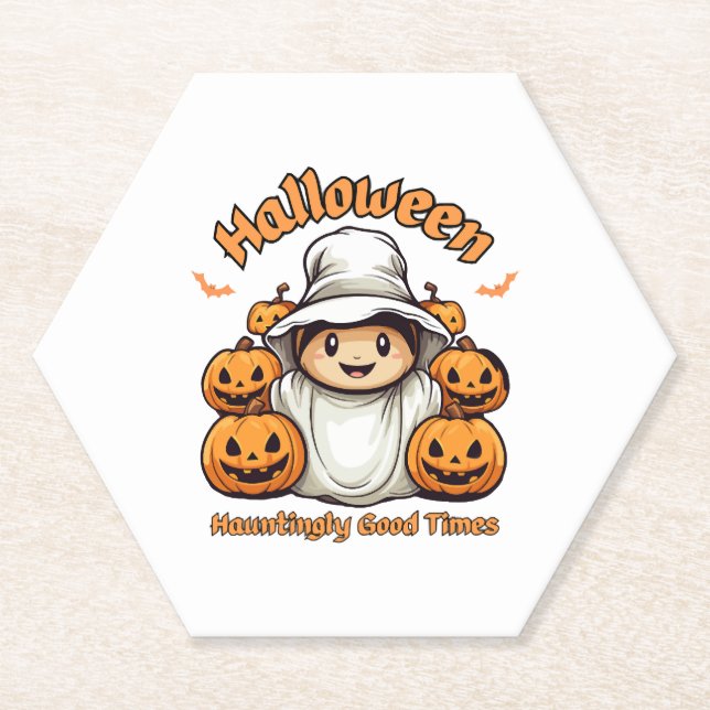 Posavasos De Papel Halloween (Anverso)