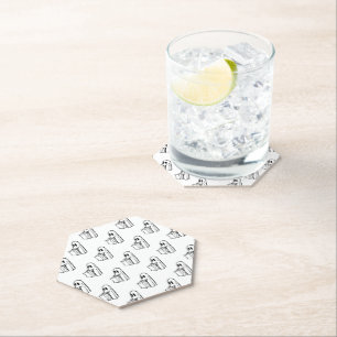 Posavasos De Papel Halloween, Blanco Fantasma, Truco O Trato, Boo