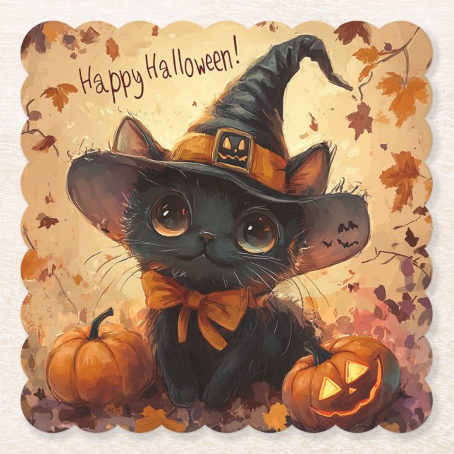 Posavasos De Papel Halloween Coaster (Anverso)