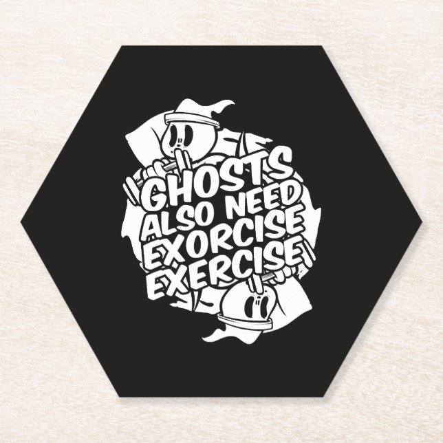 Posavasos De Papel Halloween es divertida (Anverso)