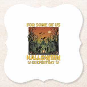 Posavasos De Papel Halloween Es Todos Los Días Zombies Fogata Cemente