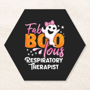 Posavasos De Papel Halloween Faboolous Respiratory Therapist