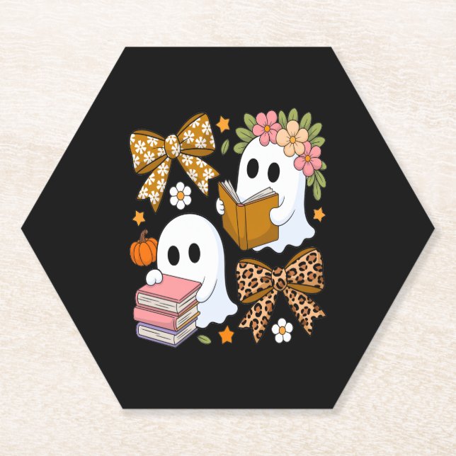 Posavasos De Papel Halloween Fall Fall Halloween (Anverso)
