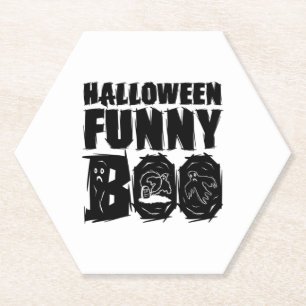 Posavasos De Papel Halloween FUNNY BOO T SHIRT