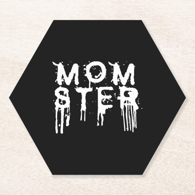 Posavasos De Papel Halloween Momster (Anverso)