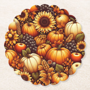 Posavasos De Papel Halloween/otoño/otoño/otoño/calabaza
