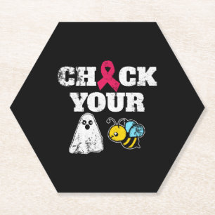 Posavasos De Papel Halloween sobre el cáncer de mama