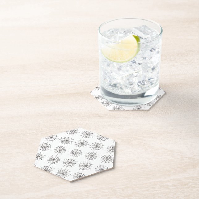 Posavasos De Papel Halloween, Spider Web, Trick O Trete, Boo (In situ)