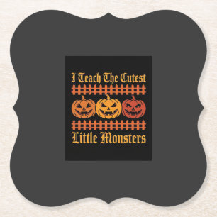 Posavasos De Papel Halloween Truco o Trato Pequeños Monstruos Calabaz