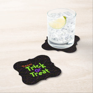 Posavasos De Papel Halloween / Truco o truco /