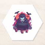 Posavasos De Papel Halloween Vampire Gamer<br><div class="desc">Halloween Vampire Gamer</div>