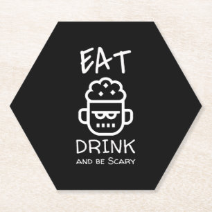 Posavasos De Papel Halloween Zombie