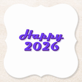 Posavasos De Papel Happy 2026