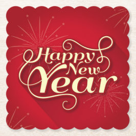 Posavasos De Papel Happy New Year