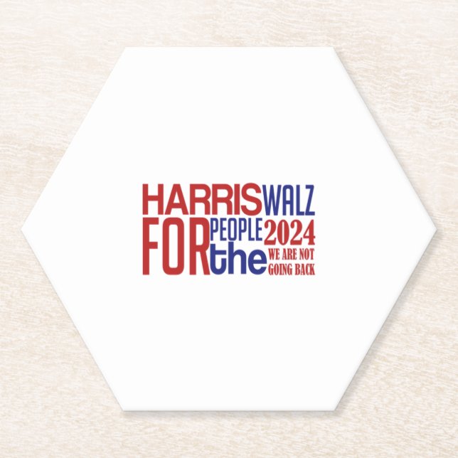 Posavasos De Papel harris walz (Anverso)