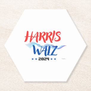 Posavasos De Papel Harris Walz 2024