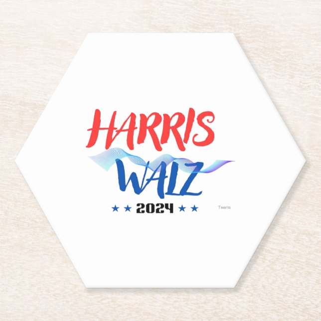 Posavasos De Papel Harris Walz 2024 (Anverso)