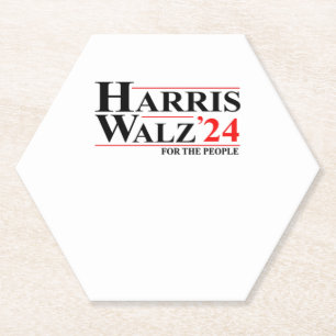 Posavasos De Papel Harris Walz 2024 Essential