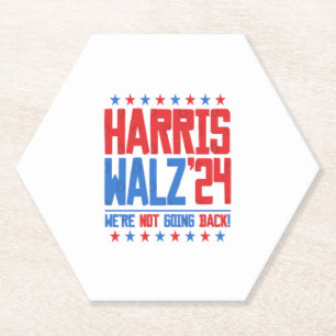 Posavasos De Papel HARRIS WALZ 2024 - No vamos a volver