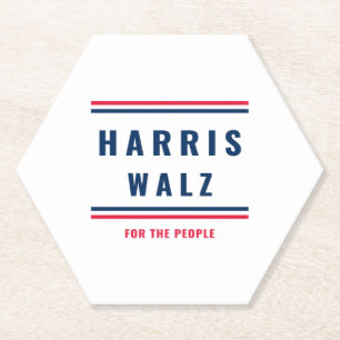 POSAVASOS DE PAPEL HARRIS WALZ - ELECCIÓN 2024