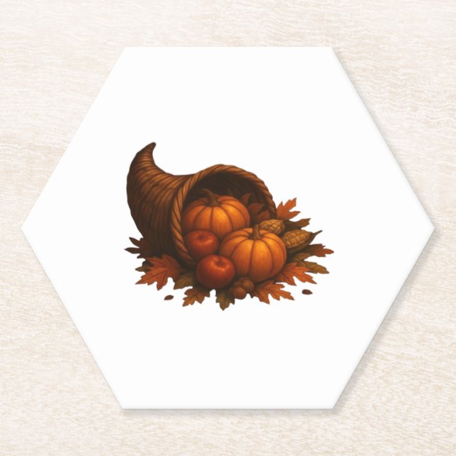 Posavasos De Papel Harvest Cornucopia Glow T-Shirt.png (Anverso)