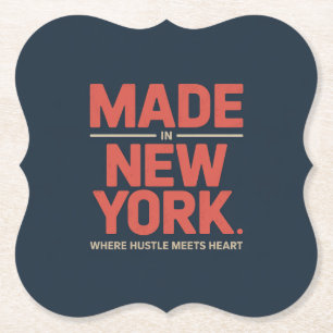 Posavasos De Papel Hecho en Nueva York