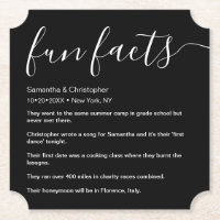 Hechos divertidos listados Blanco y negro personal