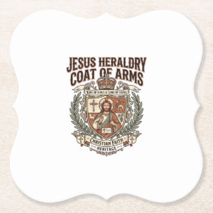 Posavasos De Papel Heráldica de Jesús Escudo de Armas Heráldica de Je