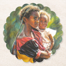 Posavasos De Papel Hermanas de Papúa Nueva Guinea