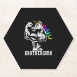Posavasos De Papel Hermano de regalo de maíz hermano de hermana hija<br><div class="desc">Hermano de Regalo Hermano de Hija Unicornio Hermana Camiseta de Cumpleaños</div>