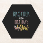 Posavasos De Papel Hermano Del Chica De Cumpleaños Hermano Regalos Un<br><div class="desc">Hermano Del Hermano Chica De Cumpleaños Regalos Cartas De Cumpleaños De Unicornio</div>