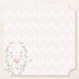 Posavasos De Papel Hermoso Floral