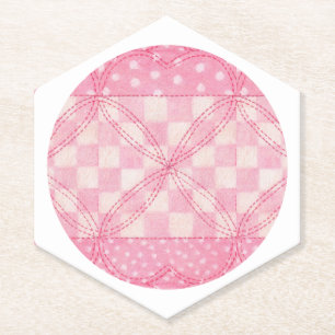 Posavasos De Papel Hexagot de papel Hexagon