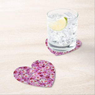 Posavasos De Papel Hibiscus - Patrón de flor Rosa chino