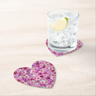 Posavasos De Papel Hibiscus - Patrón de flor Rosa chino
