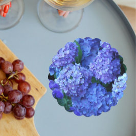 Posavasos De Papel Hidrangea azul florecimiento floral