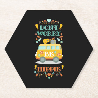 Posavasos De Papel Hippie Love Heart Hippie Van Classic