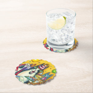 POSAVASOS DE PAPEL HISS N' FITZ GATOS, KITTENS, MICE, DIVERTIDO CUMPL