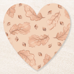 Posavasos De Papel Hojas de otoño