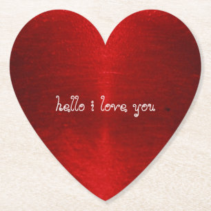 Posavasos De Papel hola te quiero