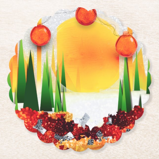 POSAVASOS DE PAPEL HOLIDAY SUNSHINE WITHIN THE PINES :) (Anverso)