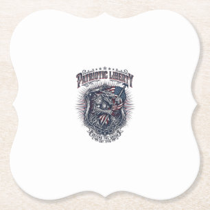 Posavasos De Papel Hombre lobo patriota Patriota Horror Monstruo Patr