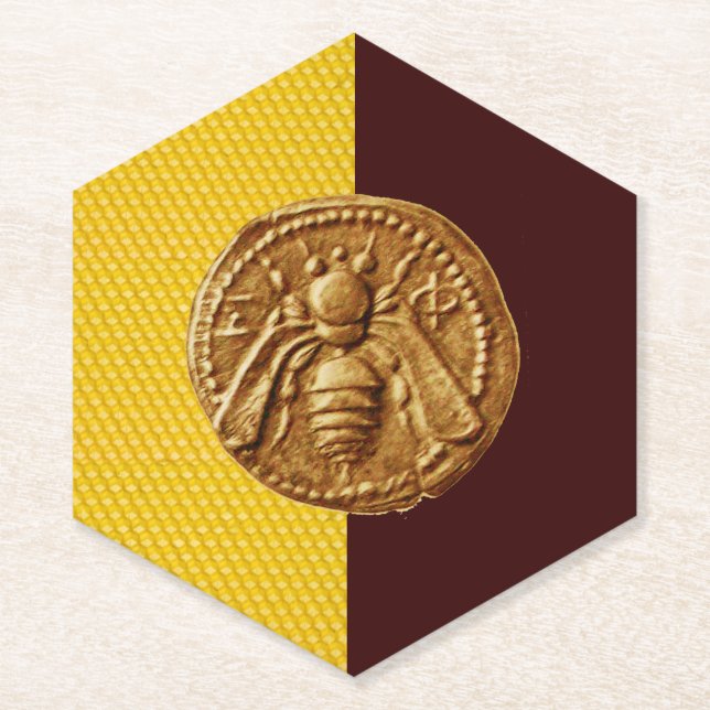 Posavasos De Papel HONEY BEE Beekeeper (Anverso)