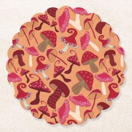 Posavasos De Papel Hongos Cute