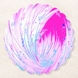 Posavasos De Papel horizonte rosado