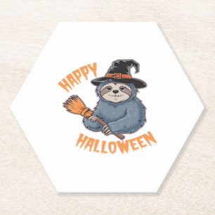 Posavasos De Papel Hospédese con nuestra camiseta de Halloween Slots